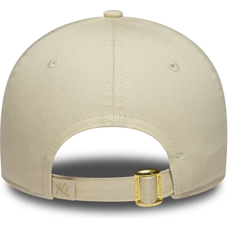cap-islenkta-beige-adjustable-strap-9forty-sequin-wordmark-new-york-yankees-mlb-new-era cap-islenkta-beige-adjustable-strap-9forty-sequin-wordmark-new-york-yankees-mlb-new-era
