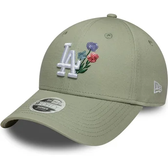 Kepurė išlenkta žalia reguliuojama juostelė claro 9FORTY Floral Icon Los Angeles Dodgers MLB New Era