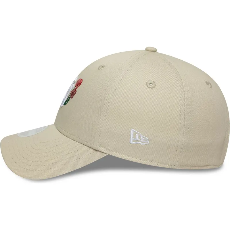 cap-islenkta-beige-adjustable-strap-9forty-floral-icon-new-york-yankees-mlb-new-era