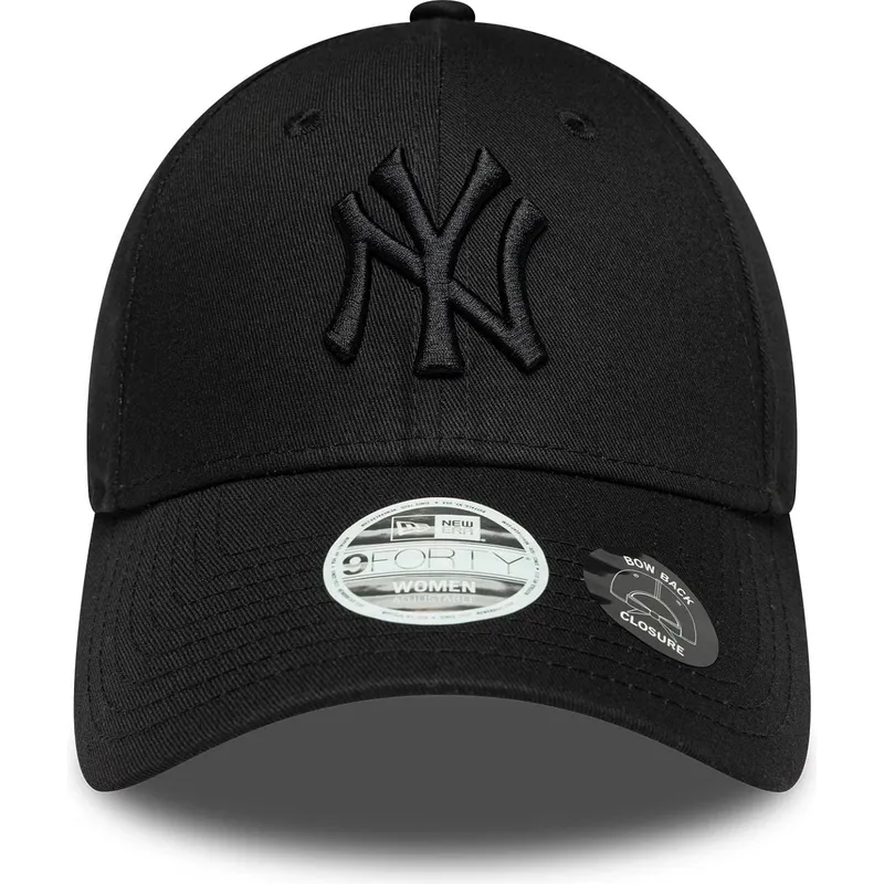 cap-islenkta-black-adjustable-strap-9forty-bow-back-new-york-yankees-mlb-new-era cap-islenkta-black-adjustable-strap-9forty-bow-back-new-york-yankees-mlb-new-era