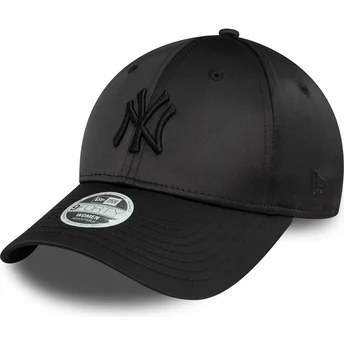 Kepurė išlenkta juoda snapback 9FORTY Satin New York Yankees MLB New Era