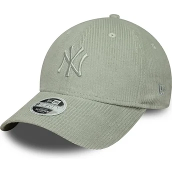 Kepurė išlenkta žalia reguliuojama juostelė 9FORTY M-Crown Pastel Cord New York Yankees MLB New Era
