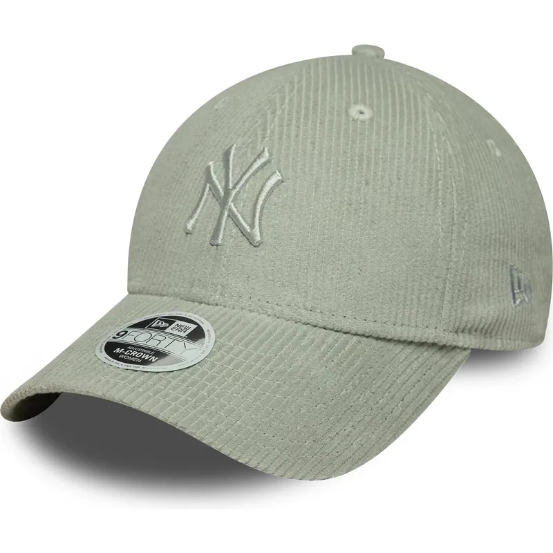 kepure-islenkta-zalia-reguliuojama-juostele-claro-9forty-m-crown-pastel-cord-new-york-yankees-mlb-new-era