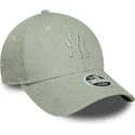 cap-islenkta-green-adjustable-strap-claro-9forty-m-crown-pastel-cord-new-york-yankees-mlb-new-era