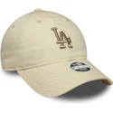 cap-islenkta-beige-adjustable-strap-9twenty-league-essential-midi-los-angeles-dodgers-mlb-new-era