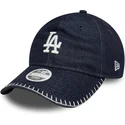 cap-islenkta-navy-blue-adjustable-strap-9twenty-denim-stitch-los-angeles-dodgers-mlb-new-era