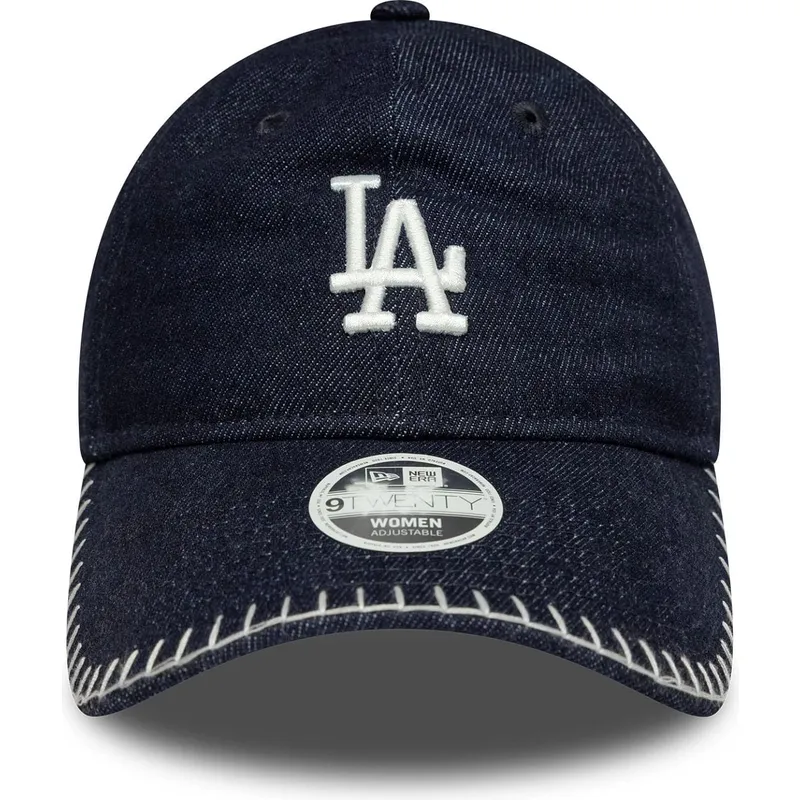 cap-islenkta-navy-blue-adjustable-strap-9twenty-denim-stitch-los-angeles-dodgers-mlb-new-era