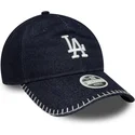 cap-islenkta-navy-blue-adjustable-strap-9twenty-denim-stitch-los-angeles-dodgers-mlb-new-era