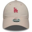 cap-islenkta-pink-adjustable-strap-9twenty-washed-mini-los-angeles-dodgers-mlb-new-era