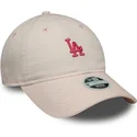 cap-islenkta-pink-adjustable-strap-9twenty-washed-mini-los-angeles-dodgers-mlb-new-era