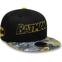 new-era-flat-brim-youth-9fifty-dc-comics-batman-black-snapback-cap