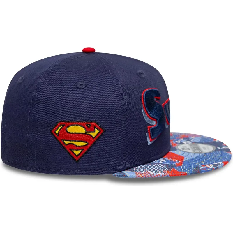 kepure-plokscia-tamsiai-melyna-snapback-vaikams-9fifty-superman-dc-comics-new-era