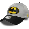 kepure-islenkta-juoda-reguliuojamas-vaikams-9forty-batman-dc-comics-new-era
