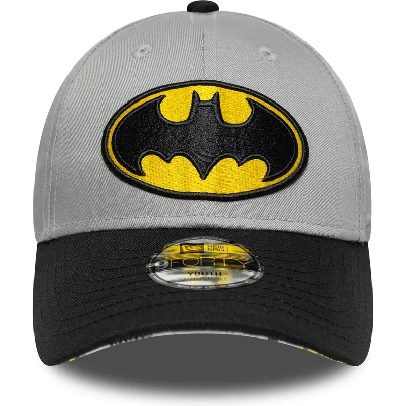 cap-islenkta-black-adjustable-strap-vaikams-9forty-batman-dc-comics-new-era