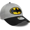 kepure-islenkta-juoda-reguliuojamas-vaikams-9forty-batman-dc-comics-new-era