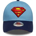 cap-islenkta-blue-adjustable-strap-vaikams-9forty-superman-dc-comics-new-era