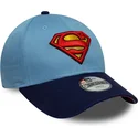 gorra-curva-azul-ajustable-para-nino-9forty-de-superman-dc-comics-de-new-era
