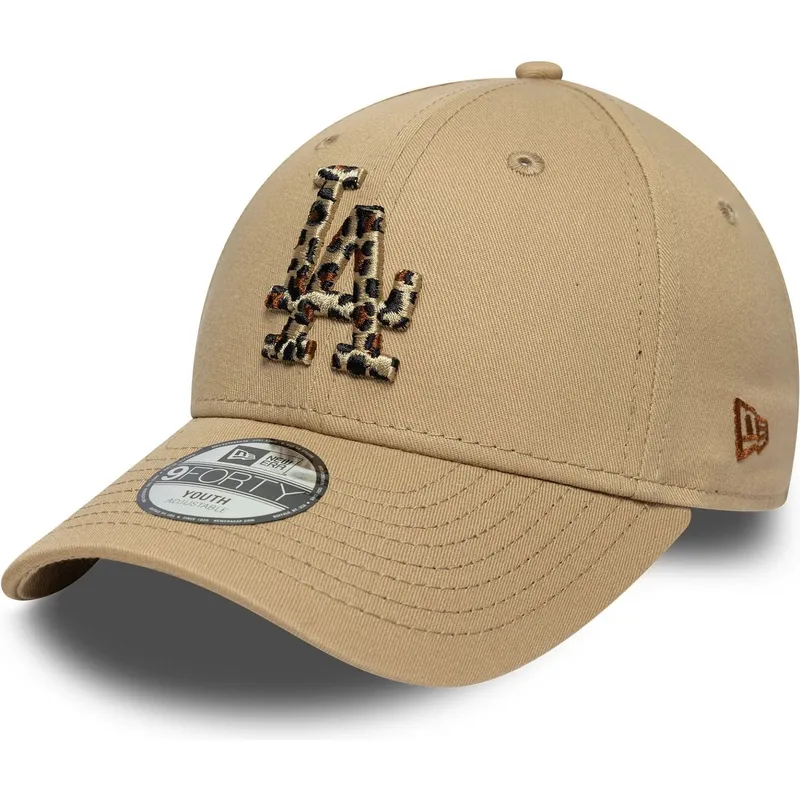 kepure-islenkta-ruda-reguliuojamas-vaikams-9forty-animal-infill-los-angeles-dodgers-mlb-new-era