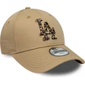 kepure-islenkta-ruda-reguliuojamas-vaikams-9forty-animal-infill-los-angeles-dodgers-mlb-new-era