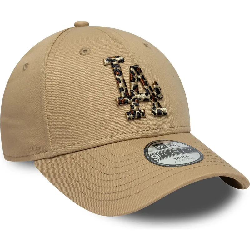 kepure-islenkta-ruda-reguliuojamas-vaikams-9forty-animal-infill-los-angeles-dodgers-mlb-new-era