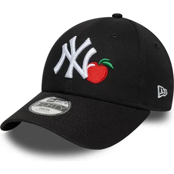 Kepurė išlenkta juoda reguliuojama juostelė vaikams 9FORTY Fruit Icon New York Yankees MLB New Era