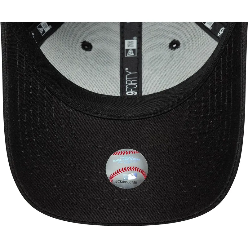 kepure-islenkta-juoda-reguliuojama-juostele-vaikams-9forty-fruit-icon-new-york-yankees-mlb-new-era
