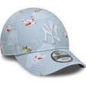 kepure-islenkta-melyna-reguliuojama-juostele-vaikams-claro-pequeno-9forty-plane-all-over-print-new-york-yankees-mlb-new-era
