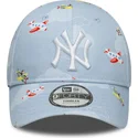 kepure-islenkta-melyna-reguliuojama-juostele-vaikams-claro-pequeno-9forty-plane-all-over-print-new-york-yankees-mlb-new-era