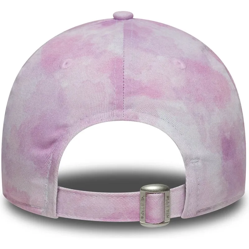 cap-islenkta-pink-adjustable-strap-vaikams-9twenty-tie-dye-los-angeles-dodgers-mlb-new-era