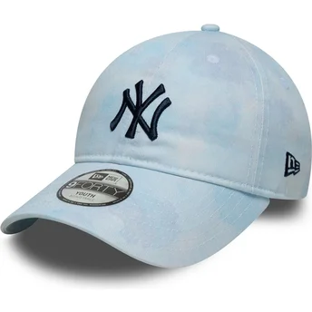 Kepurė išlenkta mėlyna reguliuojama juostelė vaikams 9TWENTY Tie Dye New York Yankees MLB New Era