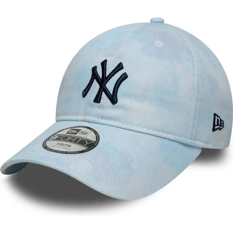cap-islenkta-blue-adjustable-strap-vaikams-9twenty-tie-dye-new-york-yankees-mlb-new-era