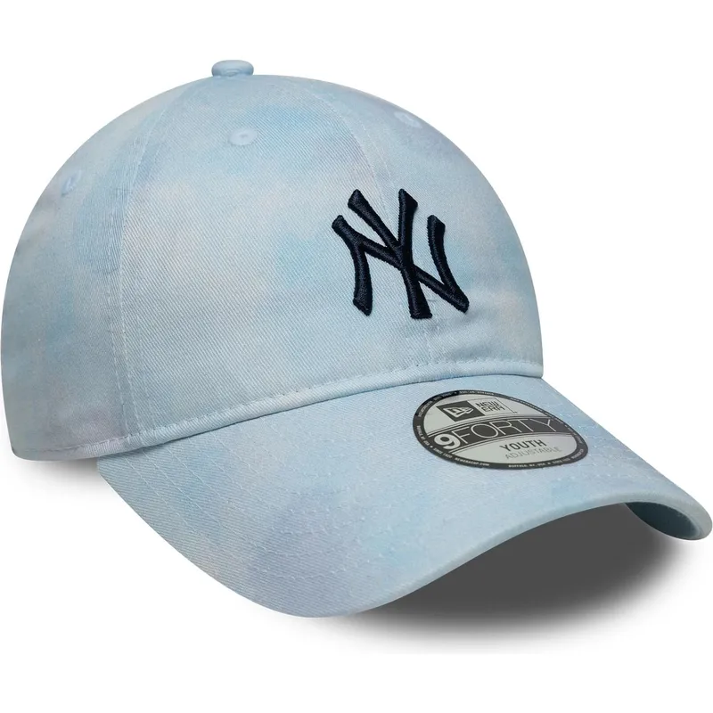 kepure-islenkta-melyna-reguliuojamas-vaikams-9twenty-tie-dye-new-york-yankees-mlb-new-era