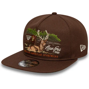 Kepurė plokščia ruda reguliuojamas 19TWENTY Outdoor Graphic New Era