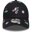 kepure-islenkta-tamsiai-melyna-reguliuojamas-9forty-golf-all-over-print-new-era