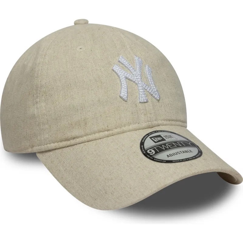 cap-islenkta-beige-adjustable-strap-9twenty-linen-new-york-yankees-mlb-new-era cap-islenkta-beige-adjustable-strap-9twenty-linen-new-york-yankees-mlb-new-era