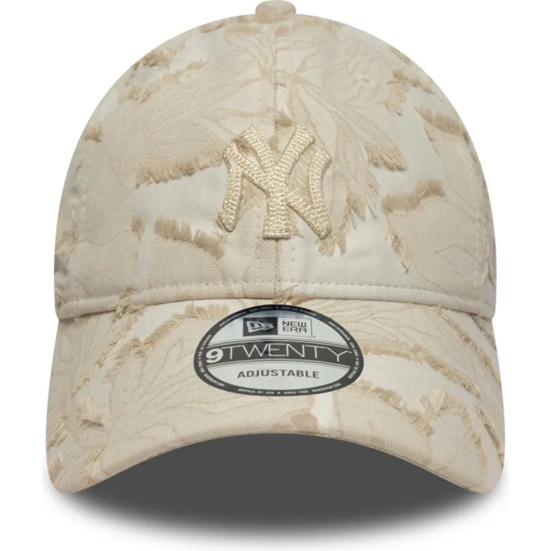 cap-islenkta-beige-adjustable-strap-9twenty-img-floral-new-york-yankees-mlb-new-era