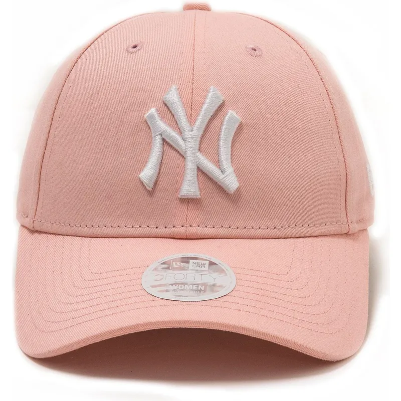 kepure-islenkta-rozine-reguliuojamas-9forty-league-essential-new-york-yankees-mlb-new-era