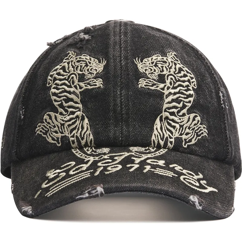 kepure-islenkta-juoda-reguliuojamas-desert-tiger-ed-hardy