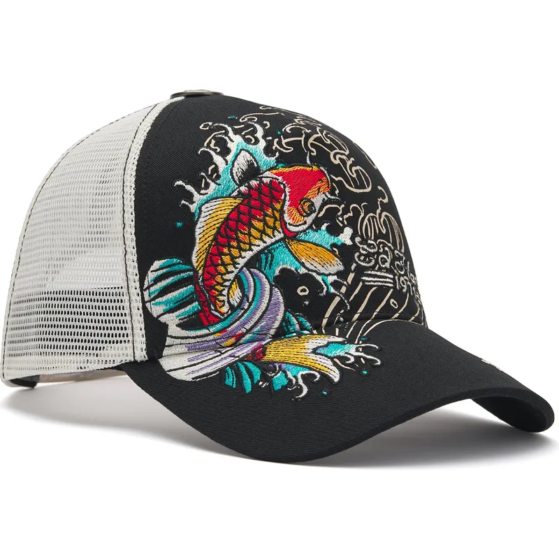 kepure-islenkta-juoda-snapback-1971-koi-fish-ed-hardy kepure-islenkta-juoda-snapback-1971-koi-fish-ed-hardy