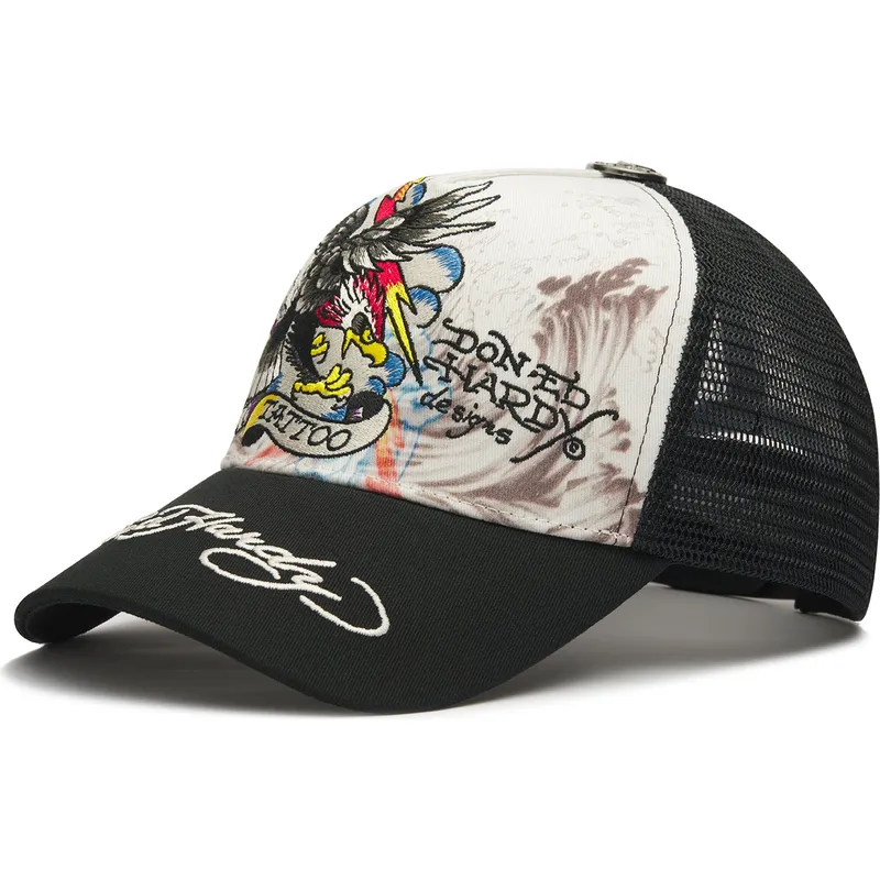 kepure-islenkta-balta-snapback-tattoo-eagle-graphic-ed-hardy kepure-islenkta-balta-snapback-tattoo-eagle-graphic-ed-hardy