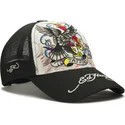 kepure-islenkta-balta-snapback-tattoo-eagle-graphic-ed-hardy