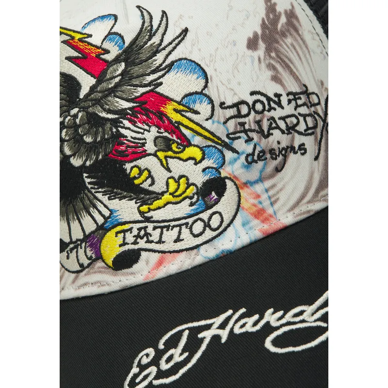 kepure-islenkta-balta-snapback-tattoo-eagle-graphic-ed-hardy kepure-islenkta-balta-snapback-tattoo-eagle-graphic-ed-hardy