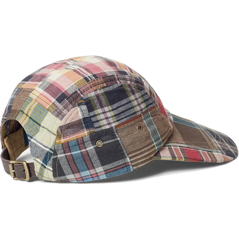 kepure-islenkta-ivairiaspalvis-reguliuojamas-patchwork-madras-polo-ralph-lauren kepure-islenkta-ivairiaspalvis-reguliuojamas-patchwork-madras-polo-ralph-lauren