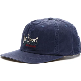 Kepurė išlenkta tamsiai mėlyna reguliuojama juostelė Polo Ralph Lauren