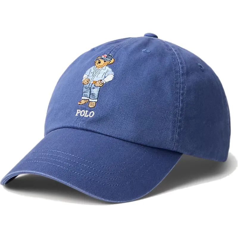 kepure-islenkta-tamsiai-melyna-reguliuojama-juostele-classic-sport-twill-polo-bear-polo-ralph-lauren