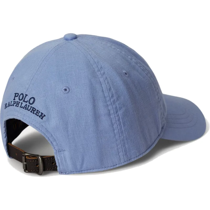 kepure-islenkta-melyna-reguliuojama-juostele-classic-sport-twill-polo-bear-polo-ralph-lauren