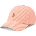 gorra-curva-naranja-ajustable-stretch-seersucker-de-polo-ralph-lauren