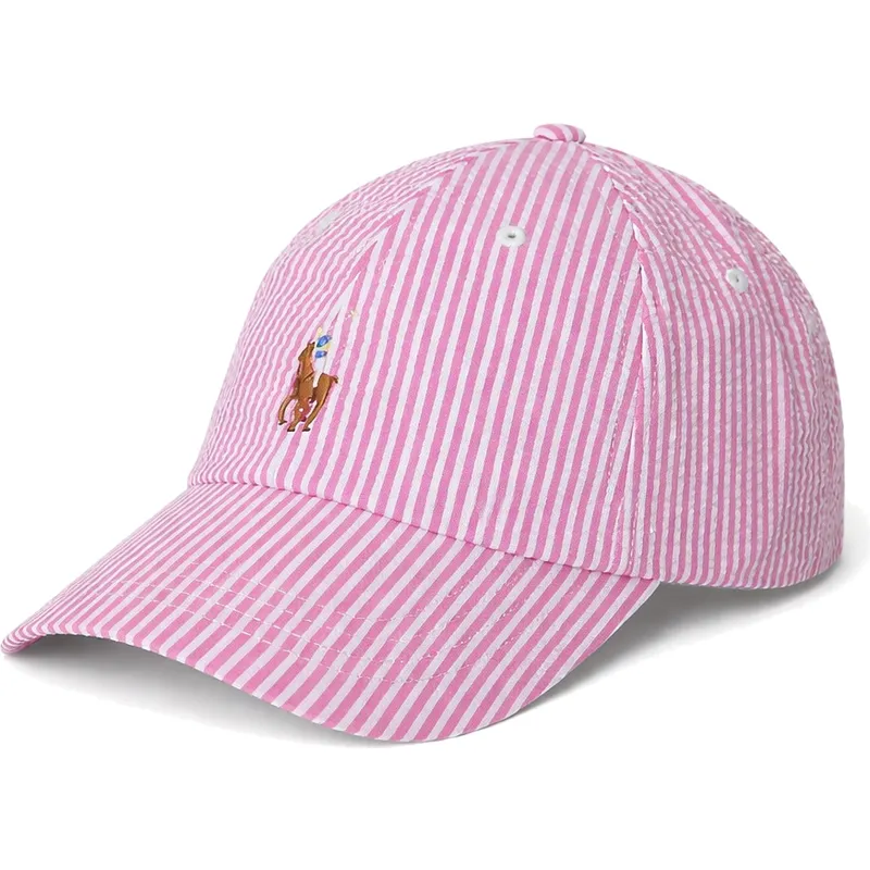 gorra-curva-rosa-ajustable-stretch-seersucker-de-polo-ralph-lauren