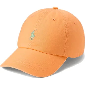Kepurė išlenkta oranžinė reguliuojama juostelė Classic Sport Twill Polo Ralph Lauren