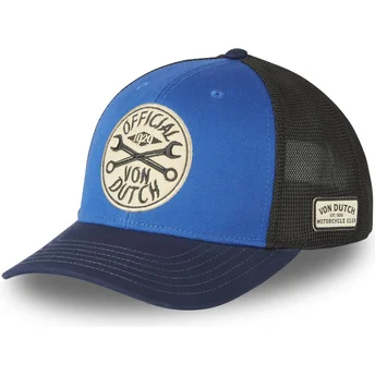 Von Dutch SEM11 Blue and Black Trucker Hat